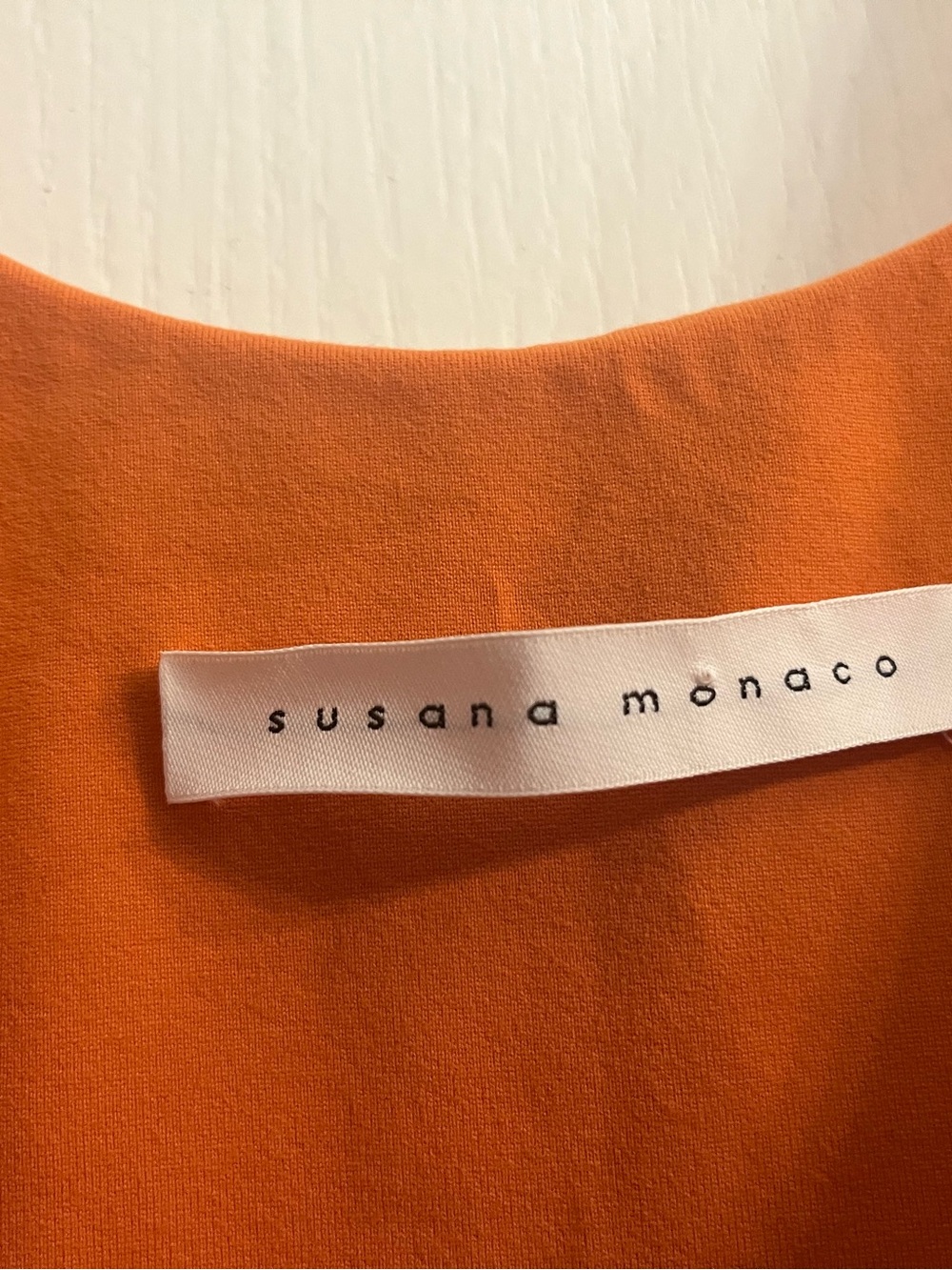 Susana Monaco Orange Scoop Neck Slip Dress - Picture 5 of 8